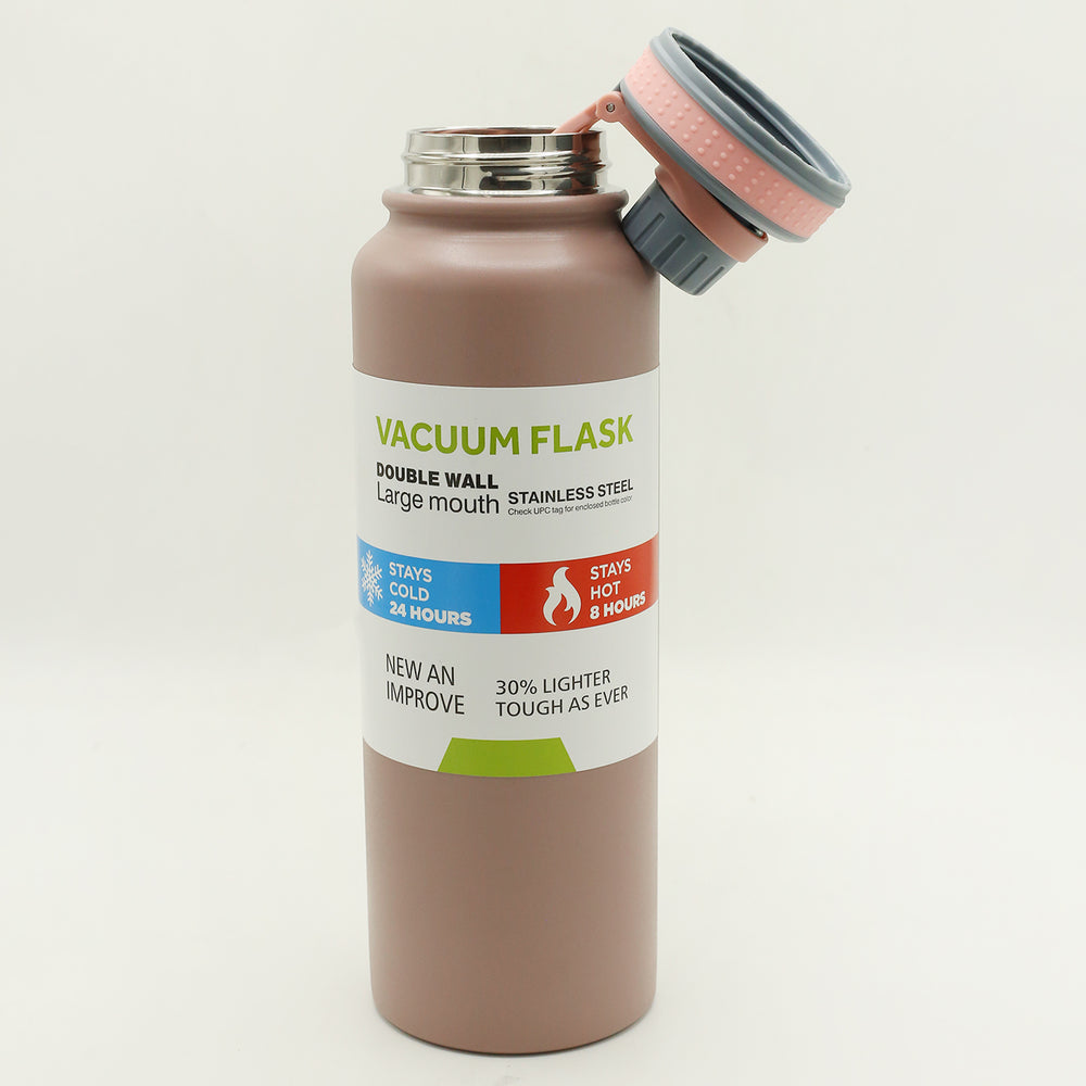Stainless Steel Vacuum Flask - 1000Ml - Tea Pink, Thermos & Mug, Chase Value, Chase Value