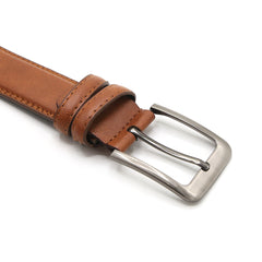 Men's Belt With Pinlock - Mustard