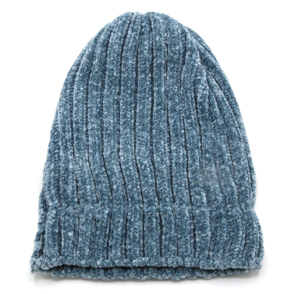 Kids Woolen Cap - Cyan