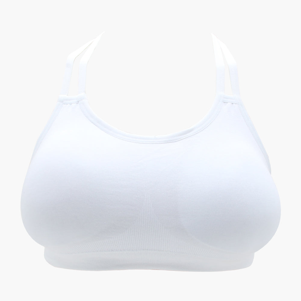 Women's Foam Biddies - White, Women Bras, Chase Value, Chase Value