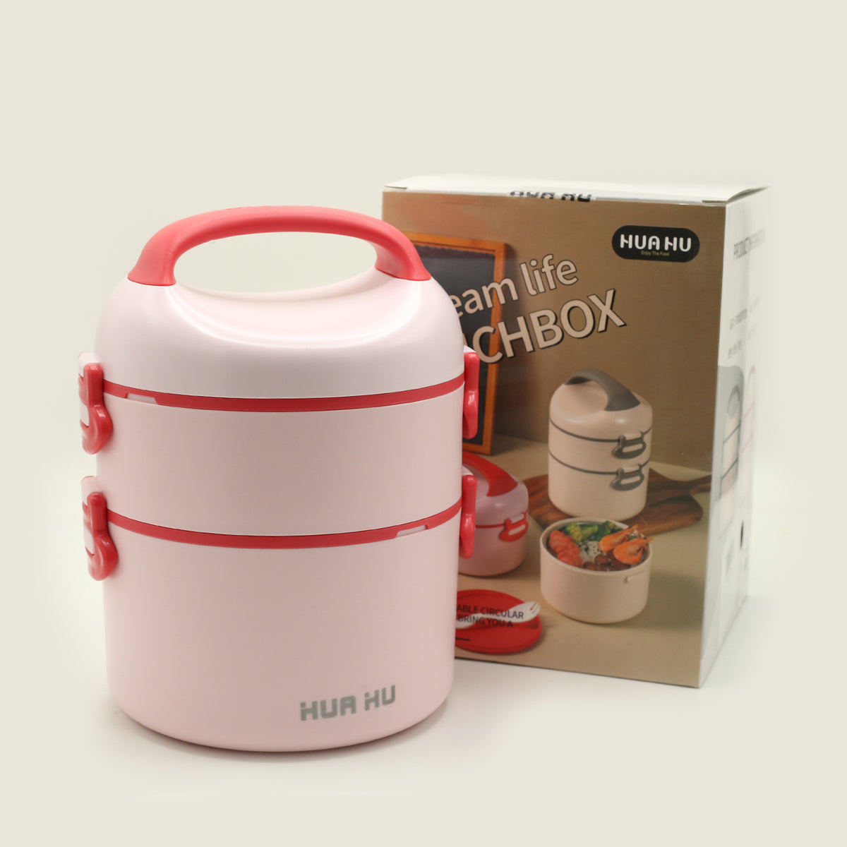 Double-Decker Lunch Container with Handle - Heat Insulated & Leak Resistant, Tiffin Boxes & Bottles, Chase Value, Chase Value