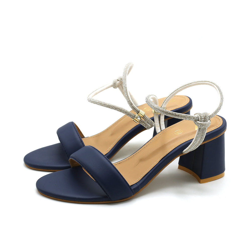 Women's Heel Sandal - Navy Blue, Women Heels, Chase Value, Chase Value