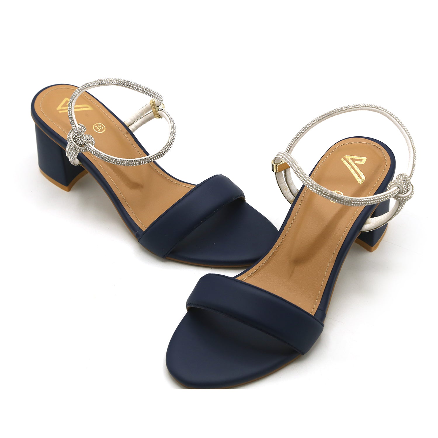 Women's Heel Sandal - Navy Blue, Women Heels, Chase Value, Chase Value