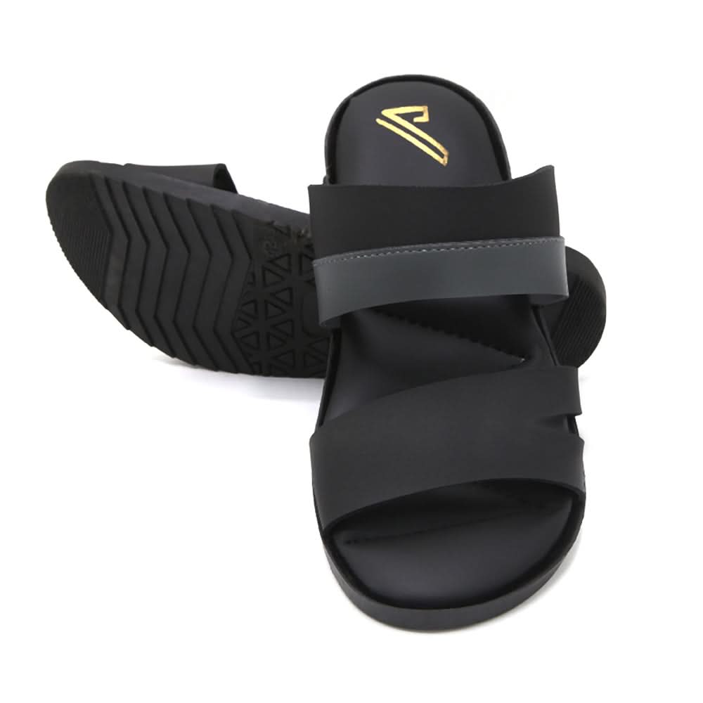 Men's Slipper - Black, Men's Slippers, Chase Value, Chase Value