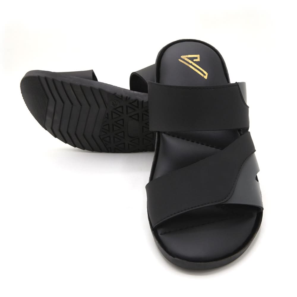 Men's Slipper - Black, Men's Slippers, Chase Value, Chase Value