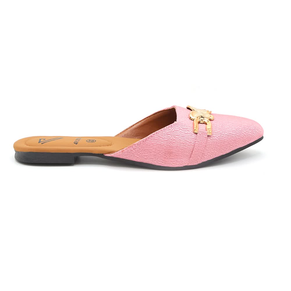 Valuable Women's Backless Pump - Peach, Women Backless Pumps, Chase Value, Chase Value