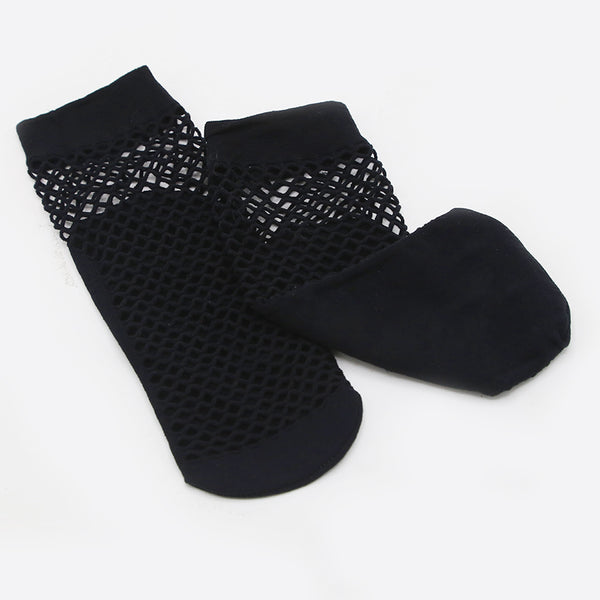 Women's Ankle Net Sock - Black, Women Socks Stocking & Gloves, Chase Value, Chase Value