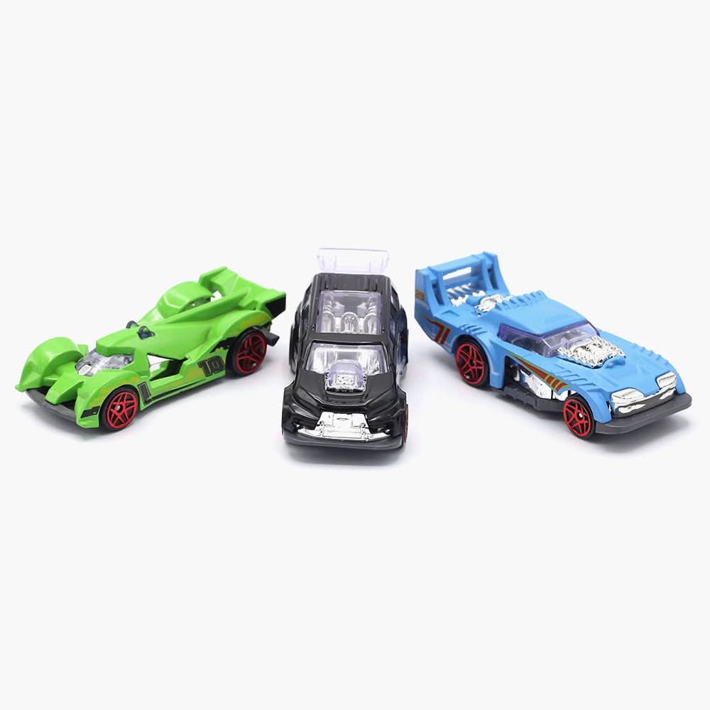 Kids 3Pcs Car Set - Multi Color, Non-Remote Control, Chase Value, Chase Value