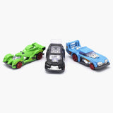 Kids 3Pcs Car Set - Multi Color, Non-Remote Control, Chase Value, Chase Value
