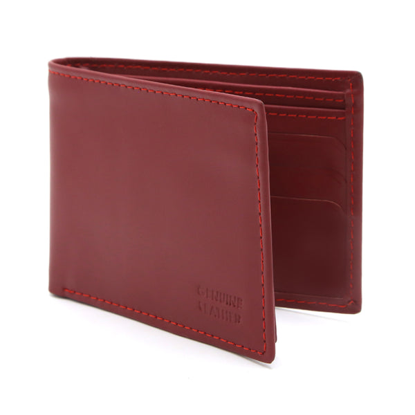 Men's Dollar Size Wallet - Red