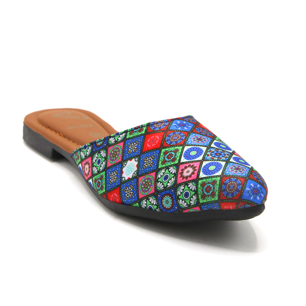 Women's Backless Pump - Blue, Women Backless Pumps, Chase Value, Chase Value