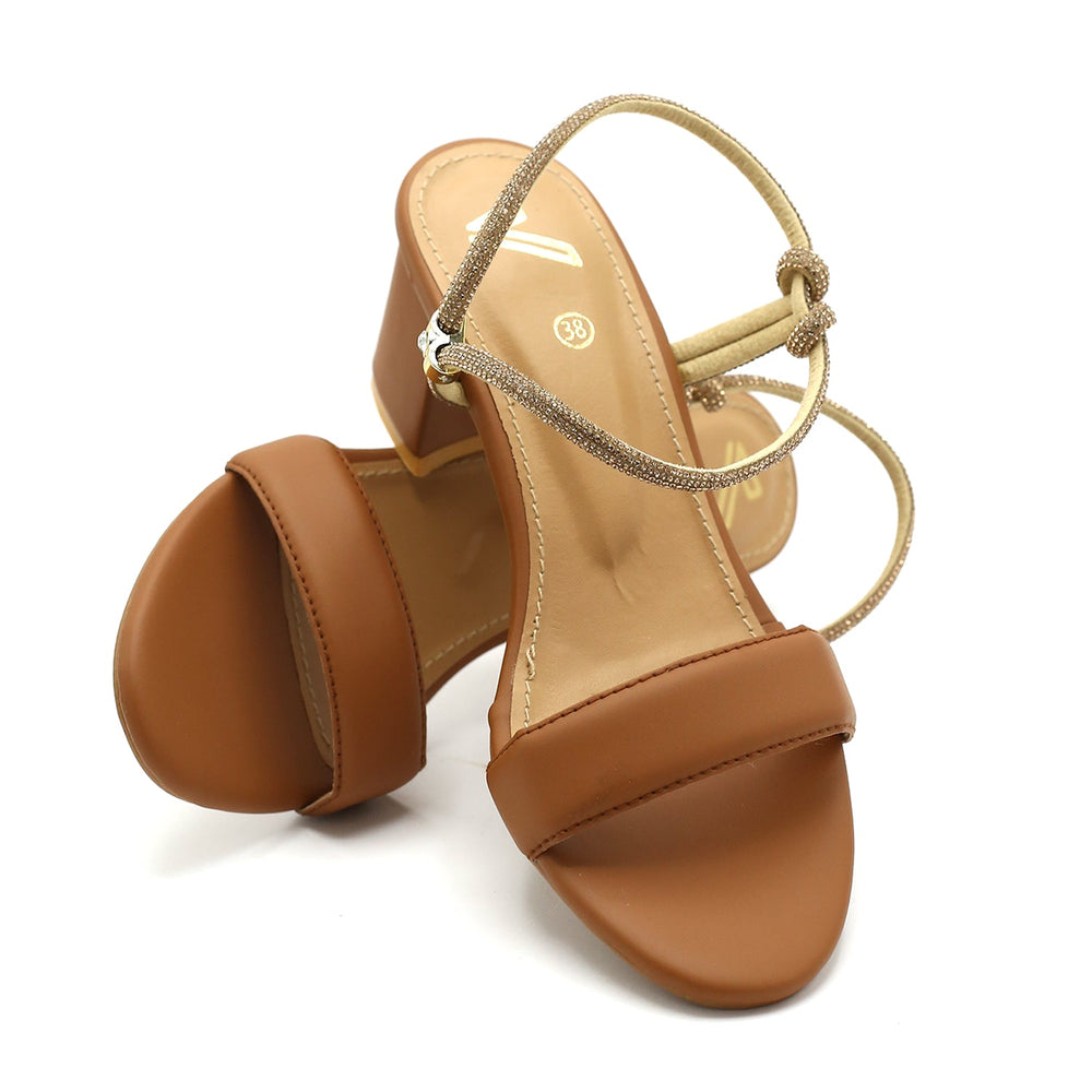 Women's Heel Sandal - Mustard, Women Heels, Chase Value, Chase Value