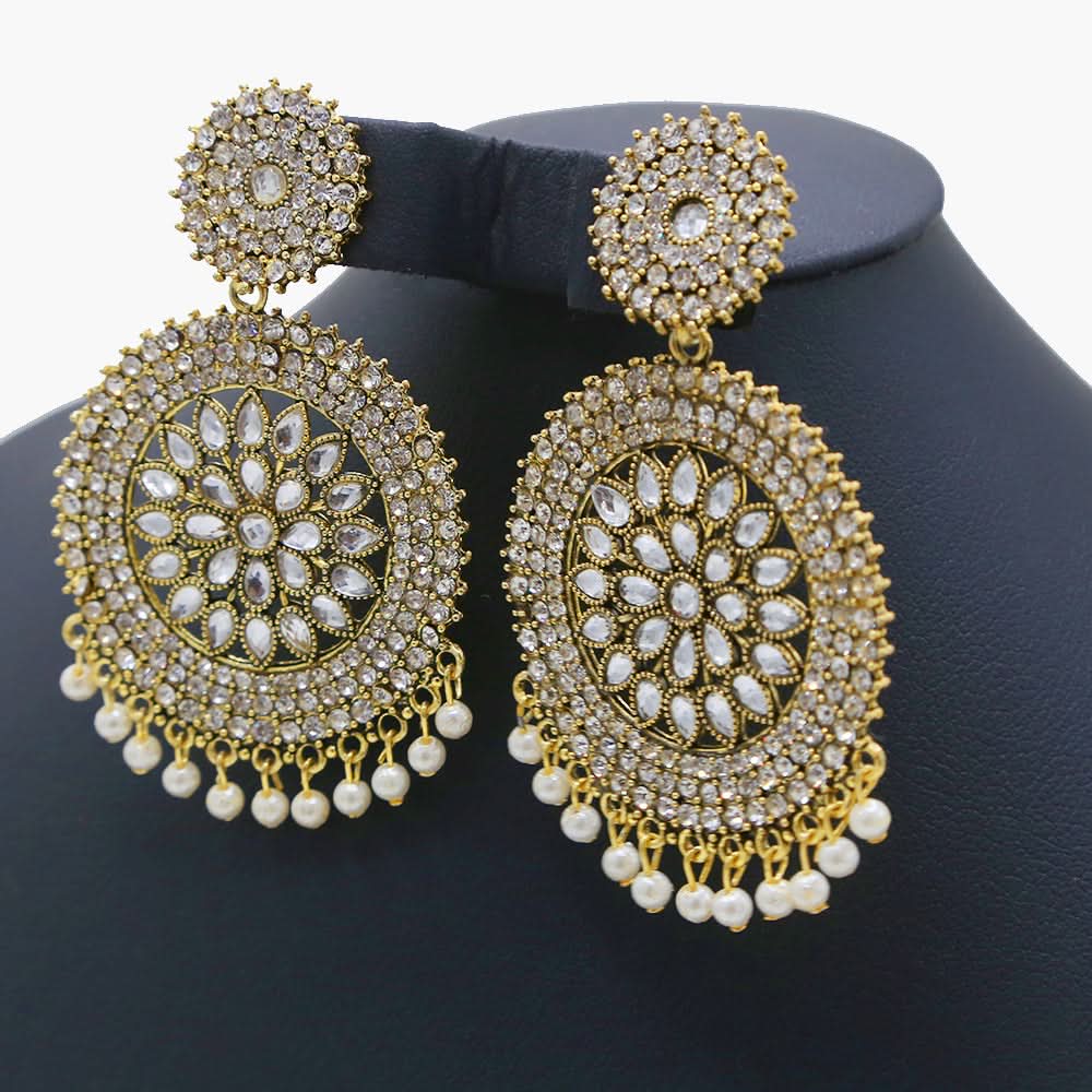 Ear Jhumki - White, Women Earrings & Tops, Chase Value, Chase Value