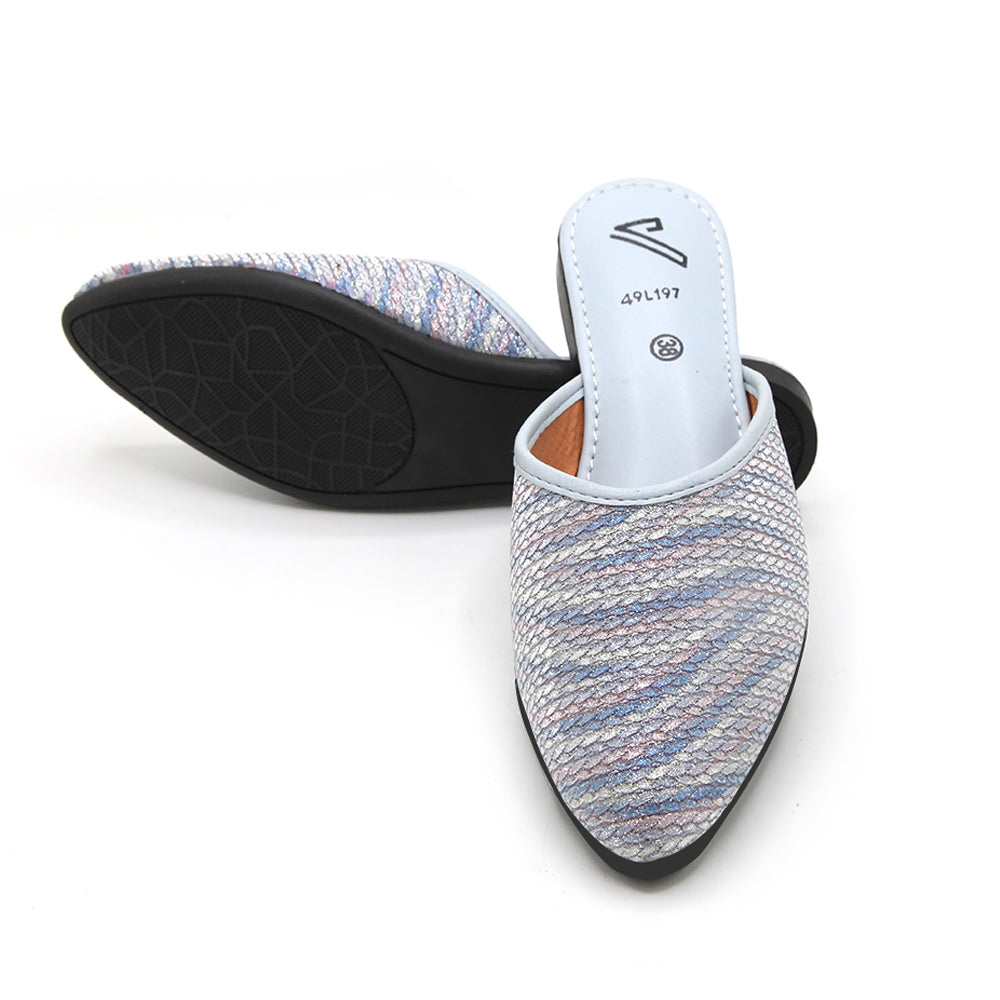 Valuable Women's Backless Pump - Sky Blue, Women Backless Pumps, Chase Value, Chase Value