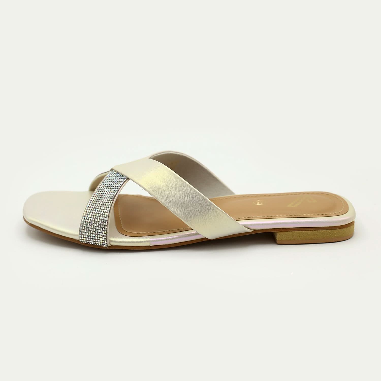 Women's Sandal - Golden, Women Slippers, Chase Value, Chase Value