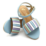 Girls Fancy Heel Sandal - Cyan, Girls Heels, Chase Value, Chase Value