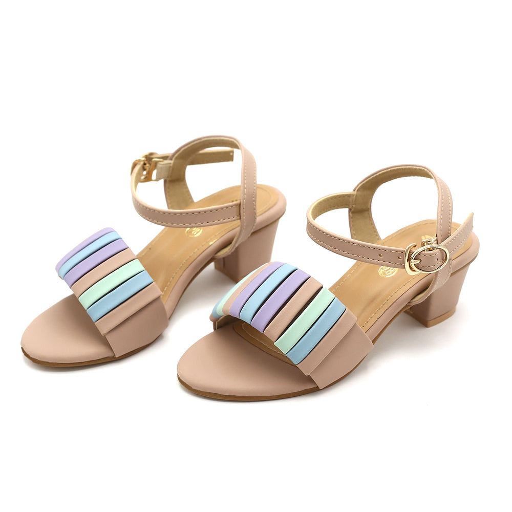 Girls Fancy Heel Sandal - Pink, Girls Heels, Chase Value, Chase Value