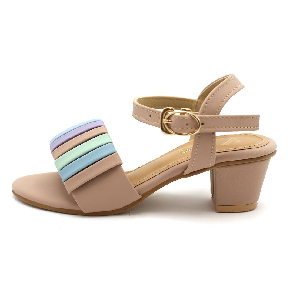 Girls Fancy Heel Sandal - Pink, Girls Heels, Chase Value, Chase Value