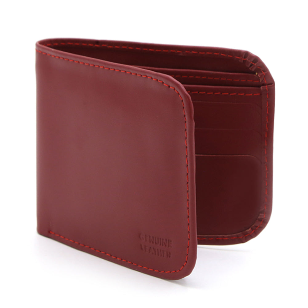 Men's Leather Wallet - Red, Men's Wallets, Chase Value, Chase Value