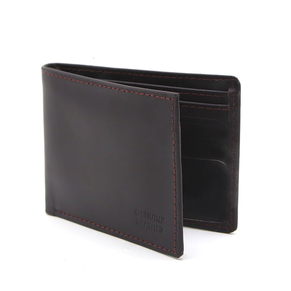 Men's Dollar Size Wallet - Dark Brown