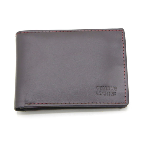 Men's Dollar Size Wallet - Dark Brown