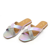 Women's Sandal - Silver, Women Slippers, Chase Value, Chase Value