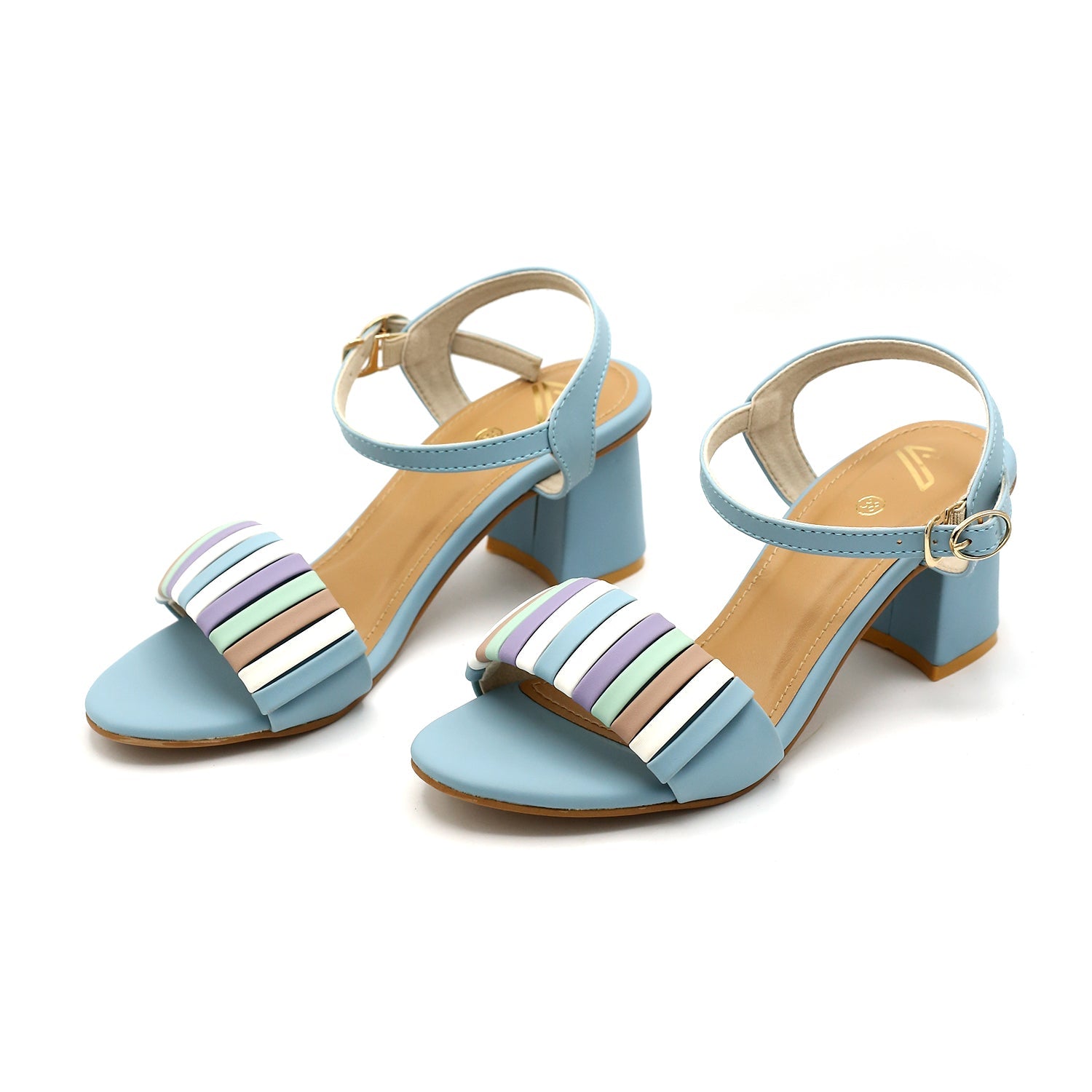Women's Heel Sandal - Cyan, Women Heels, Chase Value, Chase Value
