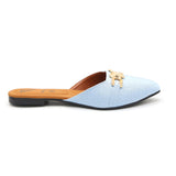 Valuable Women's Backless Pump - Cyan, Women Backless Pumps, Chase Value, Chase Value