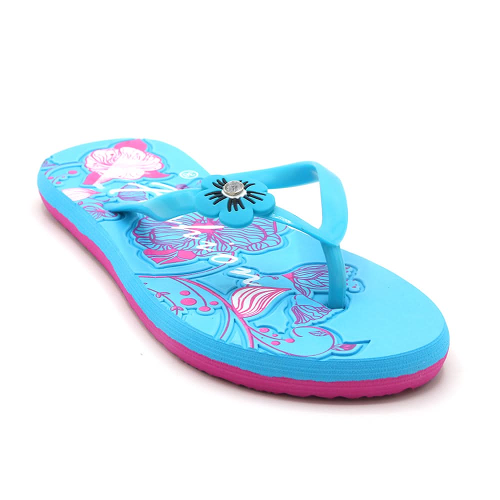 Women's Flip Flop Slipper - Cyan, Women Slippers, Chase Value, Chase Value