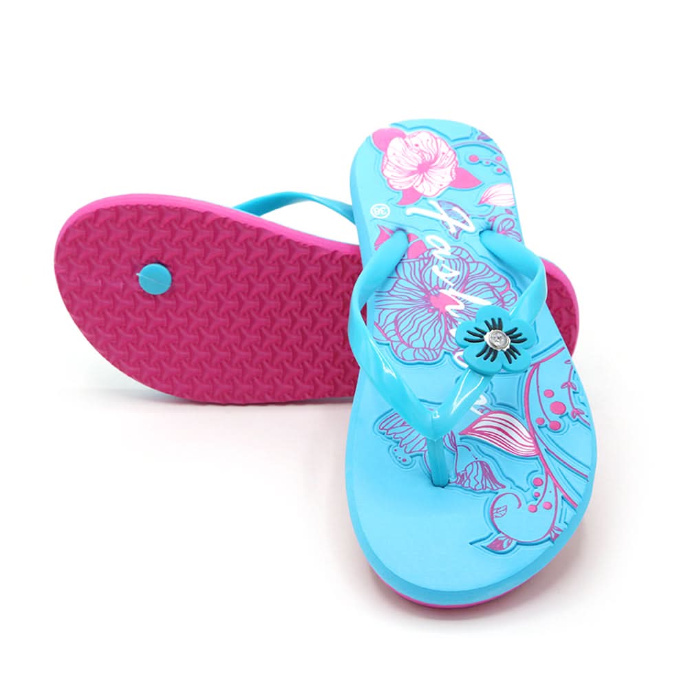 Women's Flip Flop Slipper - Cyan, Women Slippers, Chase Value, Chase Value