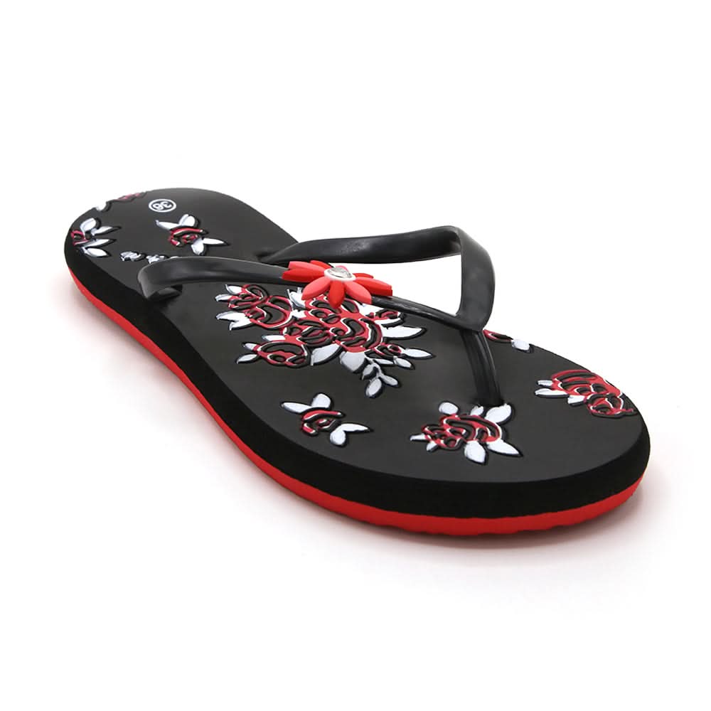 Women's Flip Flop Slipper - Black, Women Slippers, Chase Value, Chase Value