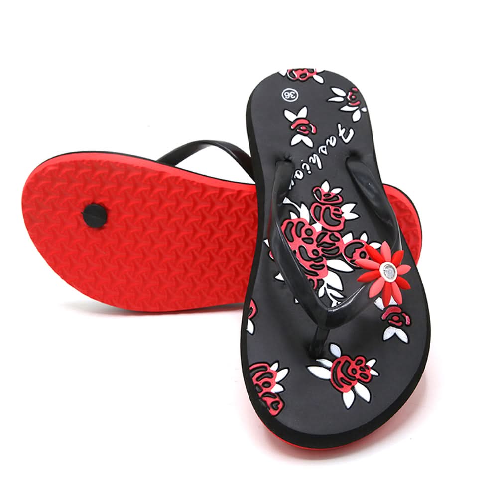 Women's Flip Flop Slipper - Black, Women Slippers, Chase Value, Chase Value