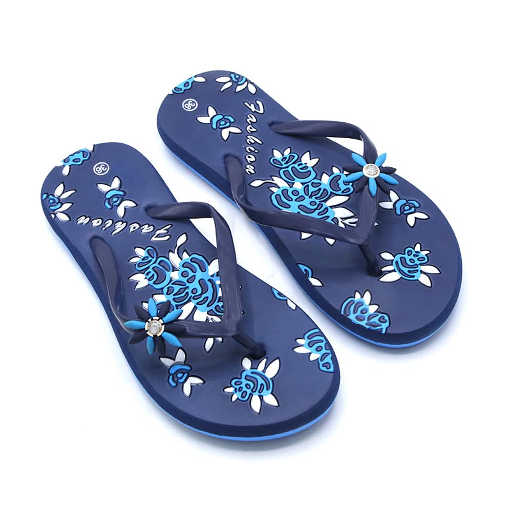 Women's Flip Flop Slipper - Navy Blue, Women Slippers, Chase Value, Chase Value