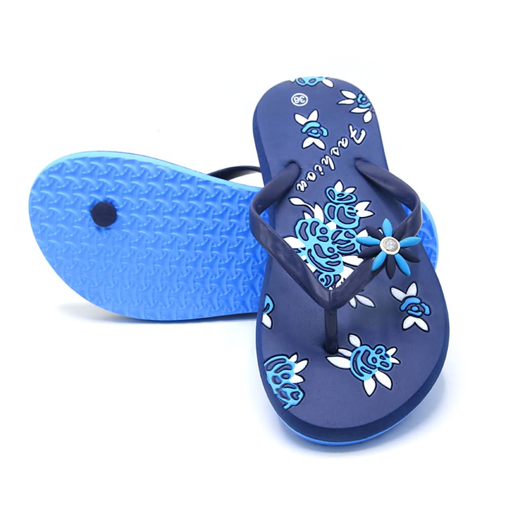 Women's Flip Flop Slipper - Navy Blue, Women Slippers, Chase Value, Chase Value
