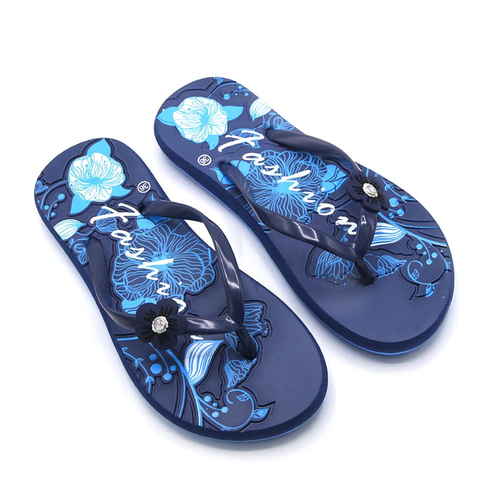 Women's Flip Flop Slipper - Navy Blue, Women Slippers, Chase Value, Chase Value