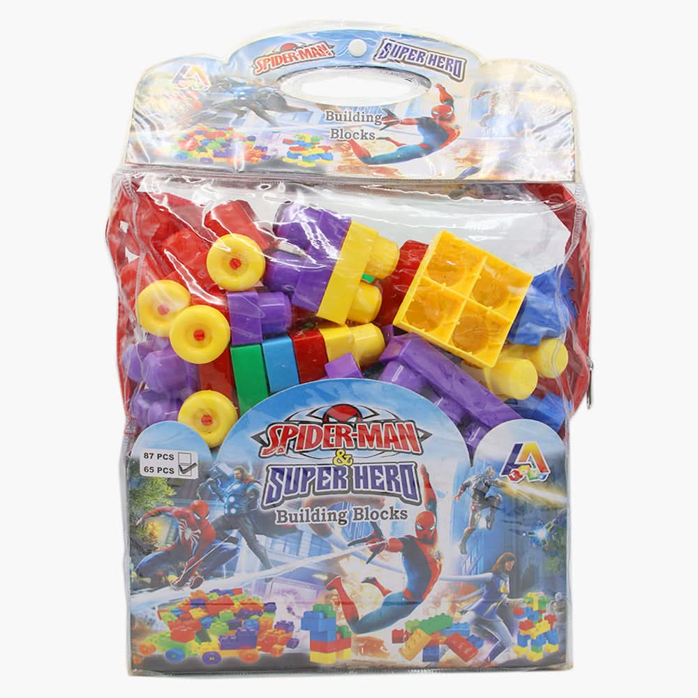 Kids Block Bag 65Pcs - Multi Color, Board Games & Puzzles, Chase Value, Chase Value
