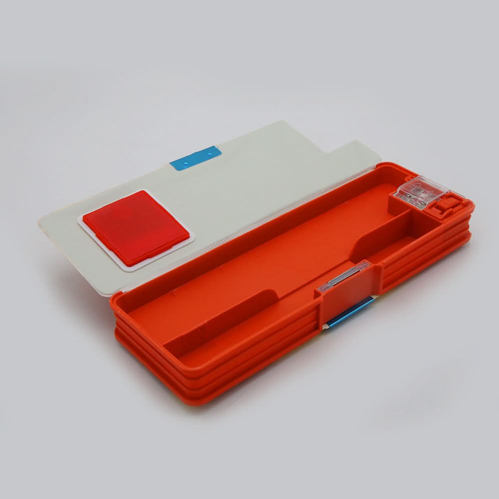 Pencil Box with Calculator - Red, Stationary Pouch & Box, Chase Value, Chase Value