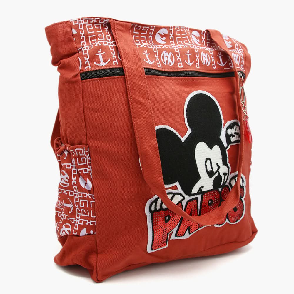 Women's Fabric Bag - Red, Women Bags, Chase Value, Chase Value
