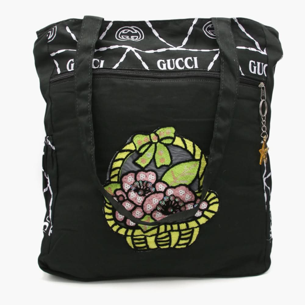 Women's Fabric Bag - Black, Women Bags, Chase Value, Chase Value