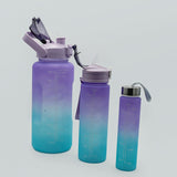 Sports Water Bottle 3Pc Set - 2000ml - Purple, Water Bottle, Chase Value, Chase Value