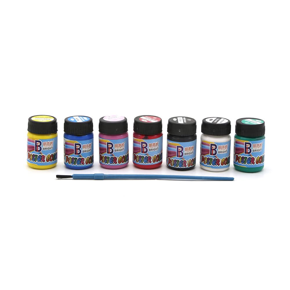 Rainbow Poster Colors Junior 20ml - Pack of 12 - Multi Color, Coloring Tools, Chase Value, Chase Value
