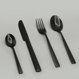 Stainless Steel Cutlery Set 24Pcs - Black & Silver, Cutlery set, Chase Value, Chase Value