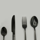 Stainless Steel Cutlery Set 24Pcs - Black & Silver, Cutlery set, Chase Value, Chase Value