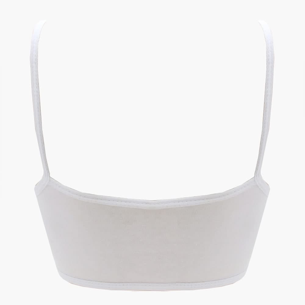 Valuables Girls Foam Biddies - White, Girls Shameez Camisole & Biddies, Chase Value, Chase Value