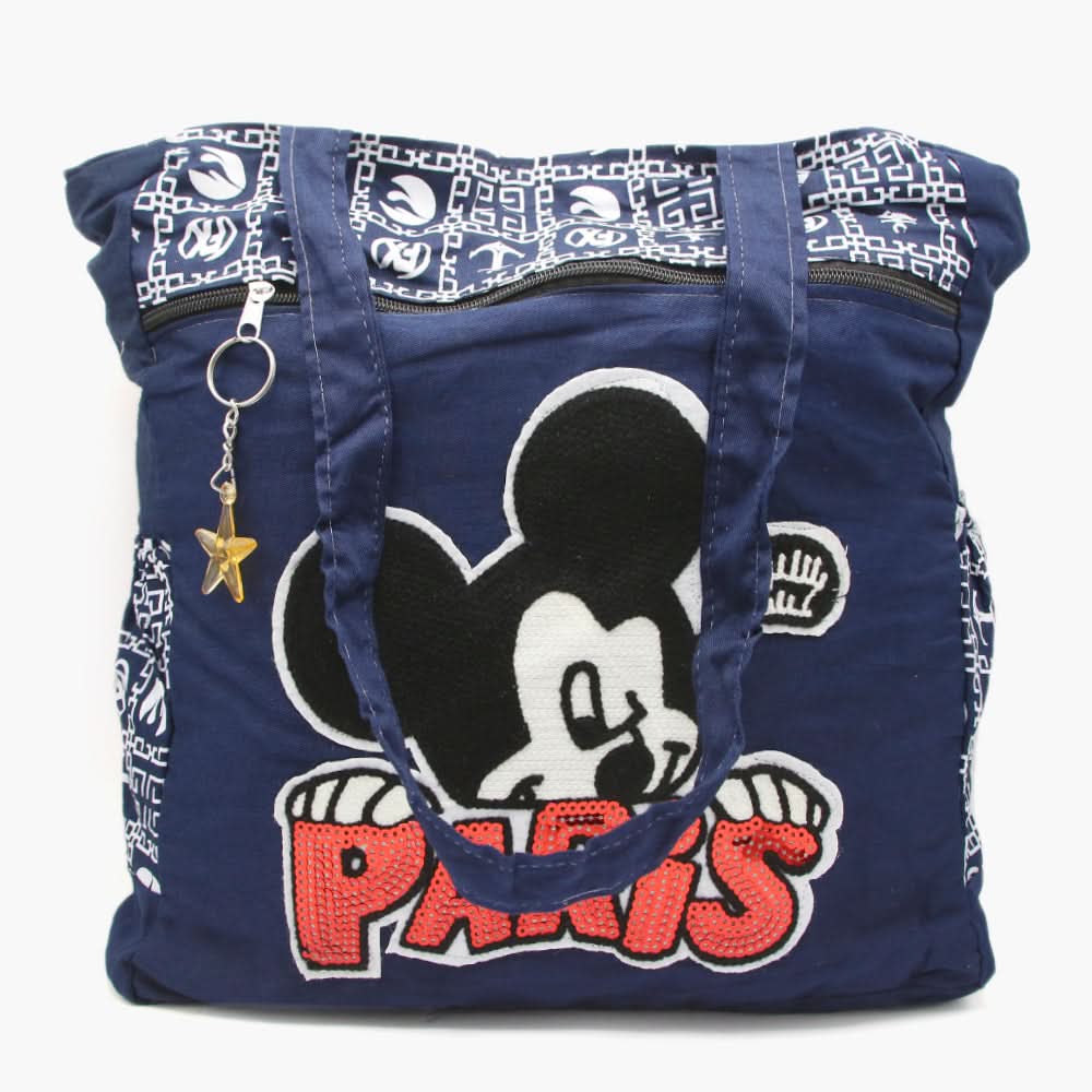 Women's Fabric Bag - Navy Blue, Women Bags, Chase Value, Chase Value