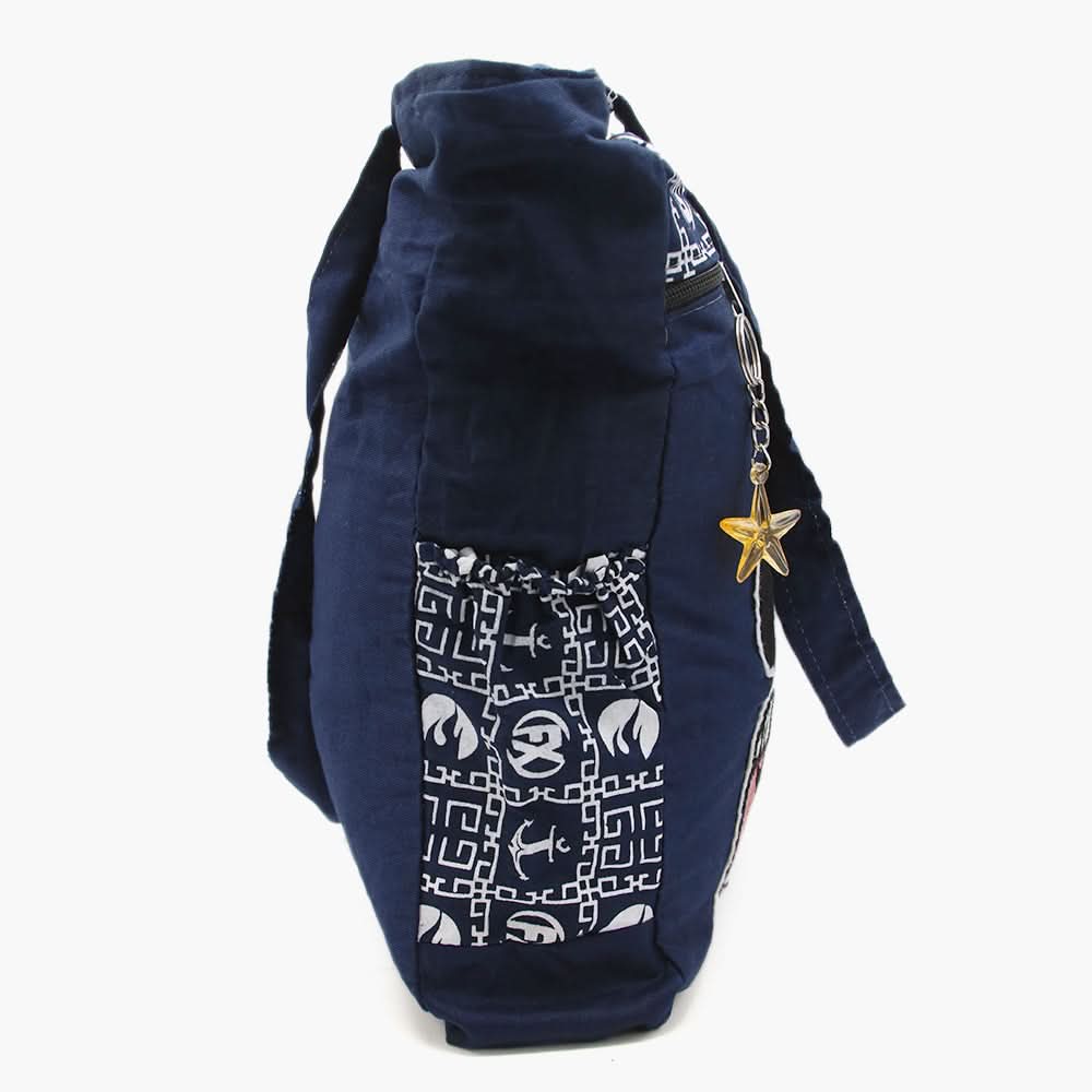 Women's Fabric Bag - Navy Blue, Women Bags, Chase Value, Chase Value
