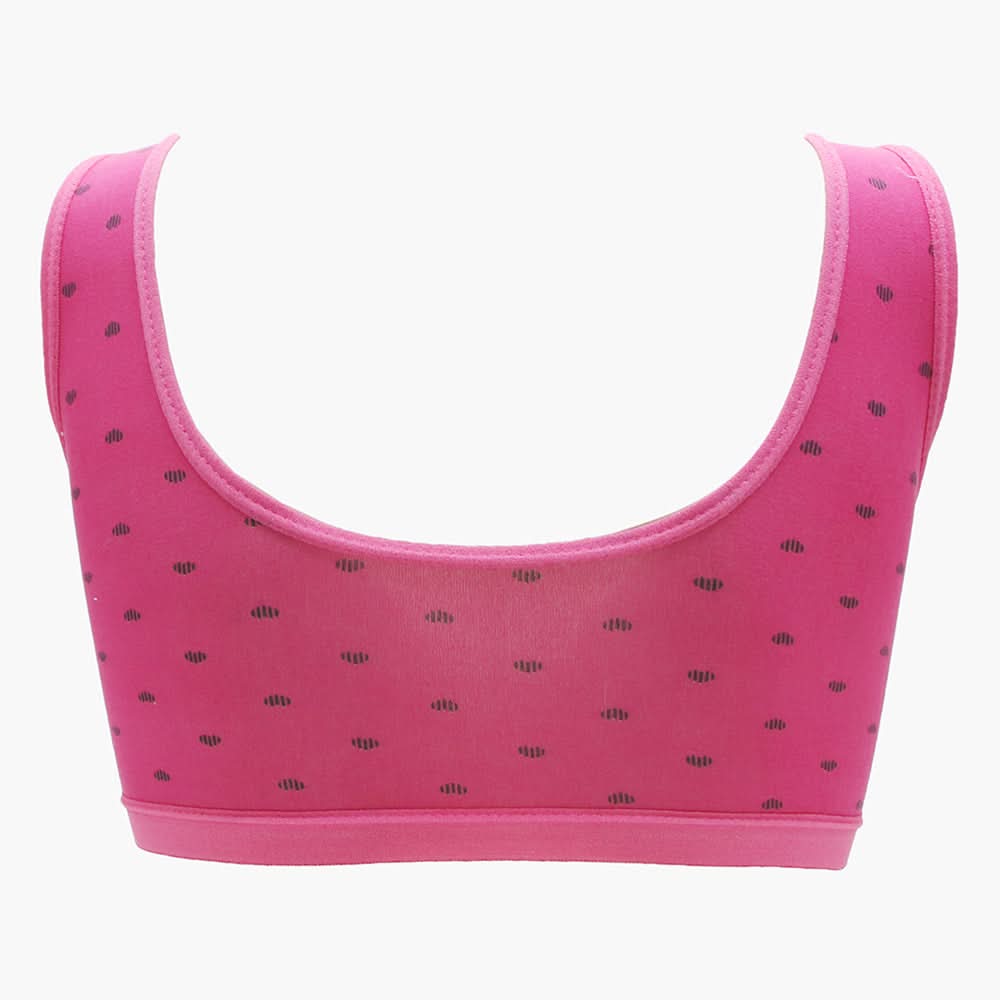 Girls Foam Biddies - Dark Pink, Girls Shameez Camisole & Biddies, Chase Value, Chase Value