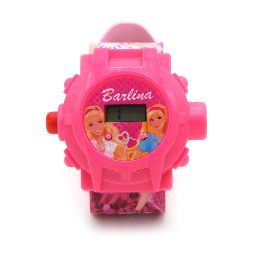 Projector Light Digital Watch - Dark Pink