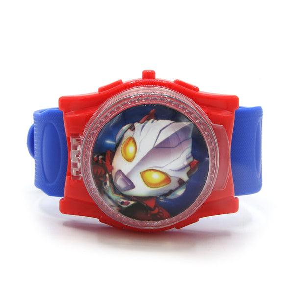 Children Digital Spinner And Music Watch - Blue