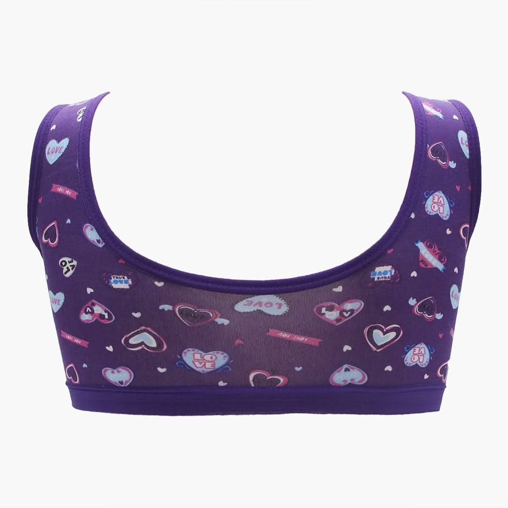 Girls Foam Biddies - Purple, Girls Shameez Camisole & Biddies, Chase Value, Chase Value
